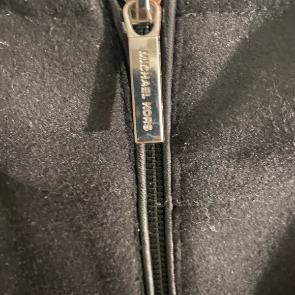 Men's Wool Melton Polyurethane Piping Detail Coat - Picture 3 of 5